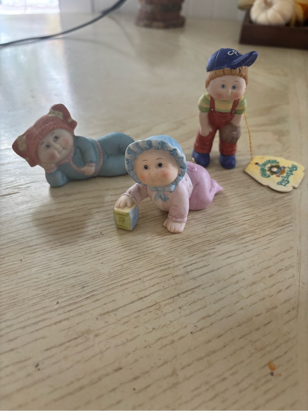 Vintage 1984 Cabbage Patch Kids Christmas Ornaments Set of 3 w/ Tags